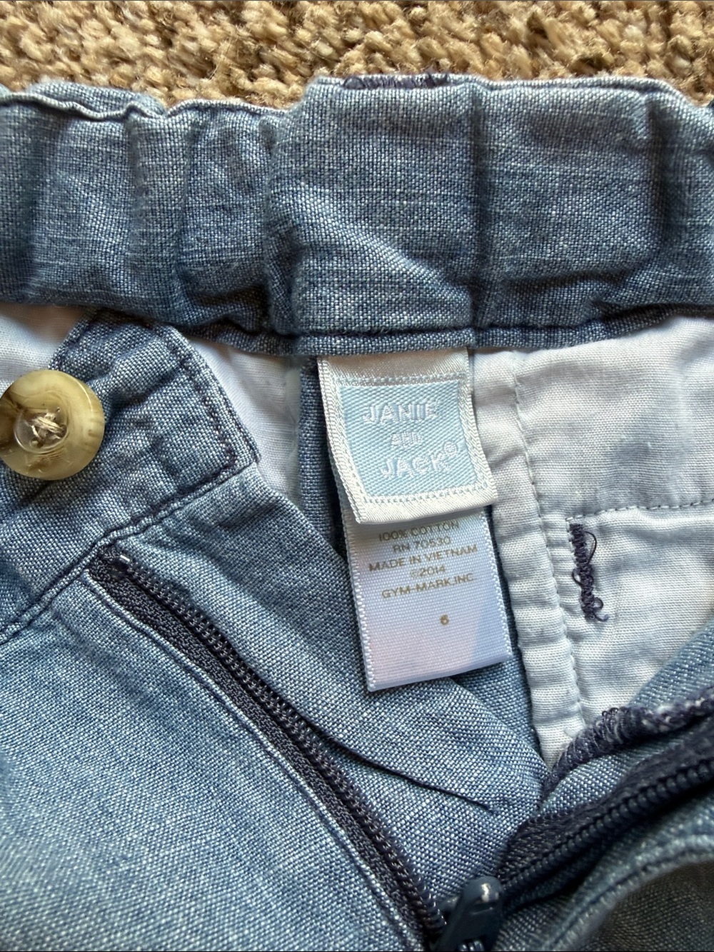 Janie and Jack | Light Chambray Boys' Shorts - Light Blue - Picture 2 of 7